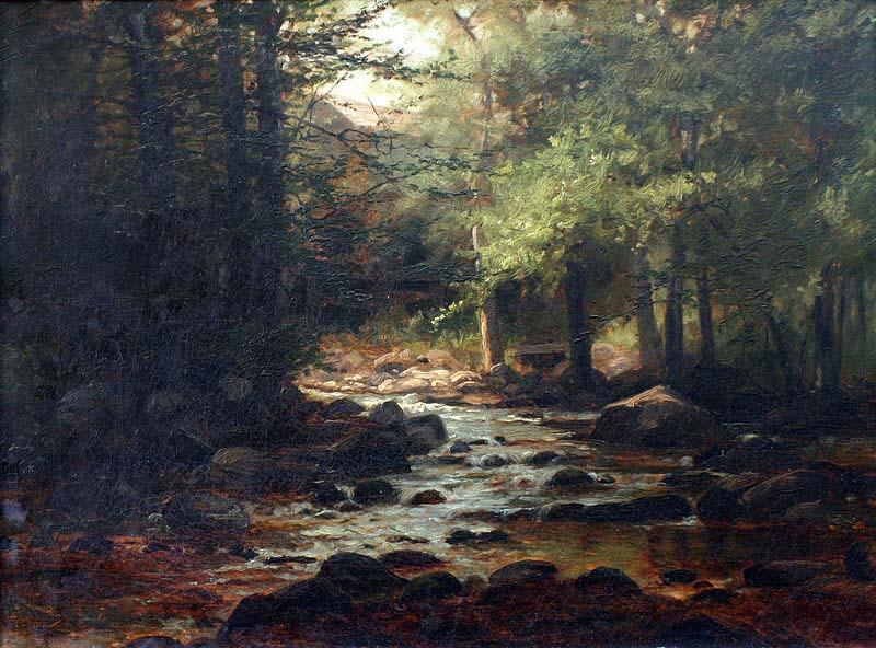 William Samuel Horton Landscape with Stream Germany oil painting art